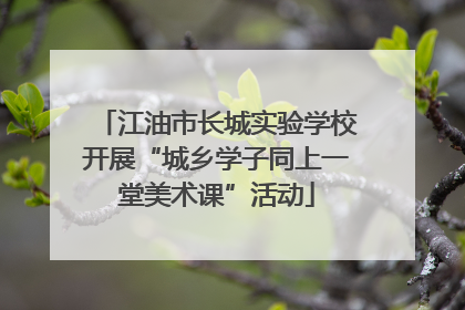 江油市长城实验学校开展“城乡学子同上一堂美术课”活动