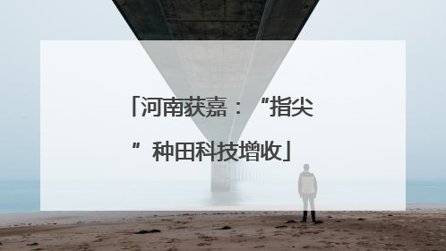 河南获嘉：“指尖”种田科技增收