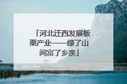河北迁西发展板栗产业——绿了山间富了乡亲