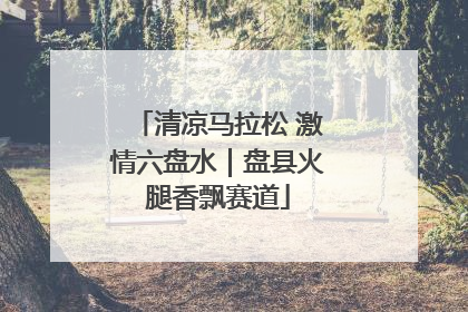清凉马拉松 激情六盘水｜盘县火腿香飘赛道