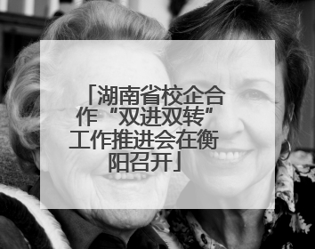 湖南省校企合作“双进双转”工作推进会在衡阳召开