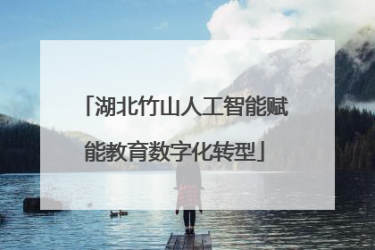 湖北竹山人工智能赋能教育数字化转型