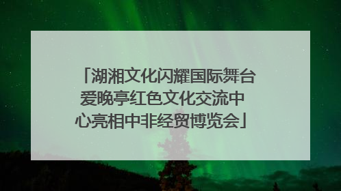 湖湘文化闪耀国际舞台 爱晚亭红色文化交流中心亮相中非经贸博览会