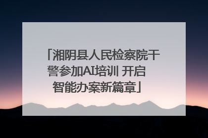 湘阴县人民检察院干警参加AI培训 开启智能办案新篇章