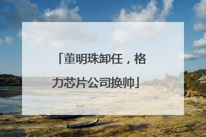 董明珠卸任，格力芯片公司换帅