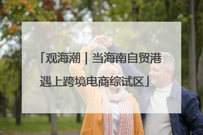 观海潮｜当海南自贸港遇上跨境电商综试区