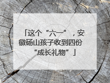 这个“六一”，安徽砀山孩子收到四份“成长礼物”