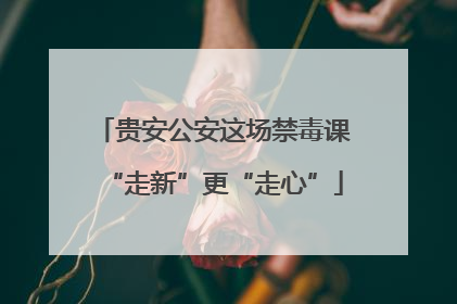 贵安公安这场禁毒课“走新”更“走心”