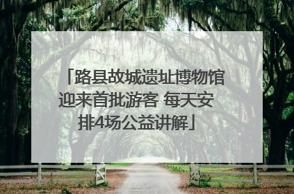 路县故城遗址博物馆迎来首批游客 每天安排4场公益讲解