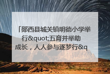 郧西县城关镇明德小学举行"五育并举助成长，人人参与逐梦行"庆六一活动