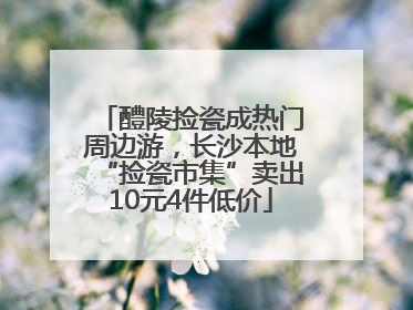 醴陵捡瓷成热门周边游，长沙本地“捡瓷市集”卖出10元4件低价