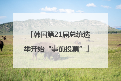韩国第21届总统选举开始“事前投票”