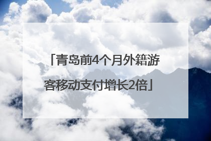 青岛前4个月外籍游客移动支付增长2倍