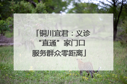 铜川宜君：义诊“直通”家门口 服务群众零距离