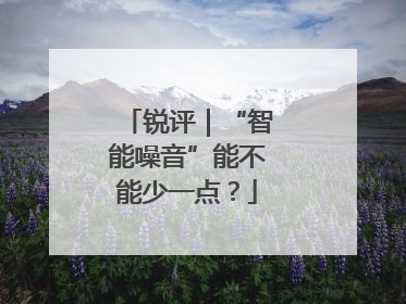 锐评｜“智能噪音”能不能少一点？