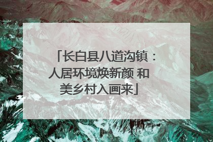 长白县八道沟镇：人居环境焕新颜 和美乡村入画来