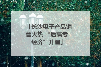 长沙电子产品销售火热 “后高考经济”升温