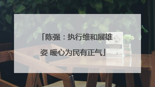 陈强：执行维和展雄姿 暖心为民有正气