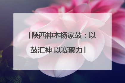 陕西神木杨家鼓：以鼓汇神 以赛聚力
