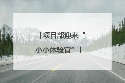项目部迎来“小小体验官”