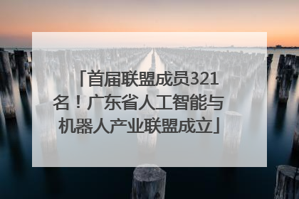 首届联盟成员321名！广东省人工智能与机器人产业联盟成立
