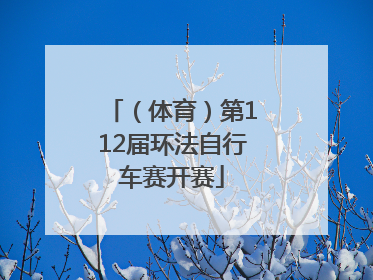 （体育）第112届环法自行车赛开赛