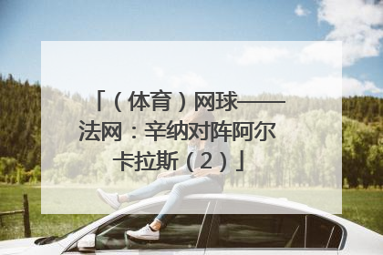 （体育）网球——法网：辛纳对阵阿尔卡拉斯（2）