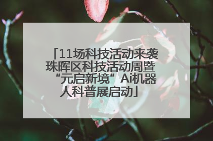 11场科技活动来袭 珠晖区科技活动周暨“元启新境”Ai机器人科普展启动