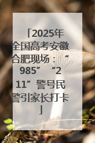 2025年全国高考安徽合肥现场：“985”“211”警号民警引家长打卡