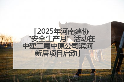 2025年河南建协“安全生产月”活动在中建三局中原公司滨河新居项目启动