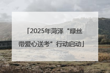 2025年菏泽“绿丝带爱心送考”行动启动